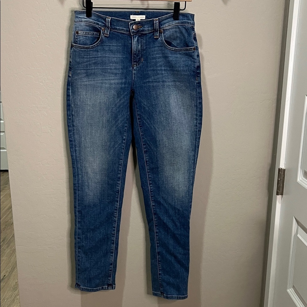 Eileen Fisher Jeans Denim Cropped Boyfriend Oversized Vintage Skinny Luxury - Picture 2 of 12
